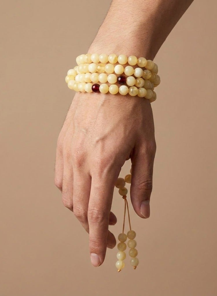 عام 99 حبة مسبحة من الكهرمان الصناعي / تسبيح / 6 ملم - Image 4